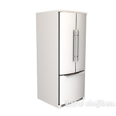双开门式冰箱3d模型下载