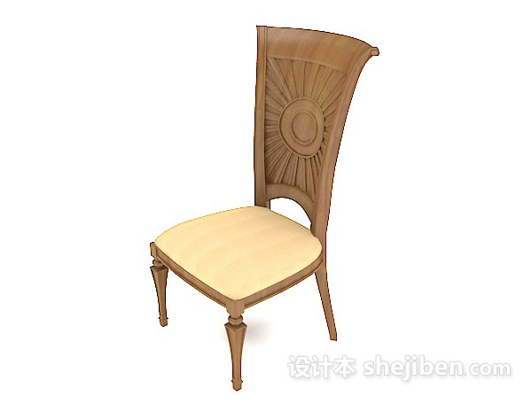 欧式精致实木餐椅
