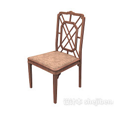 简约大方餐椅3d模型下载
