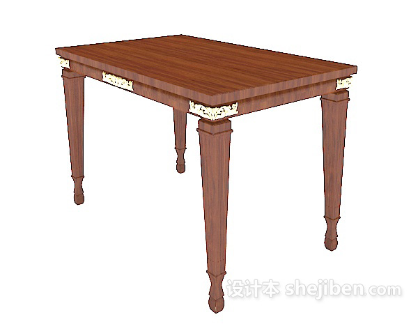欧式风格实木餐桌