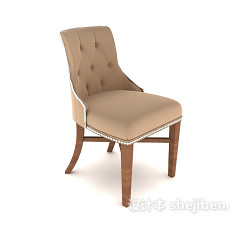 棕色家居休闲椅3d模型下载