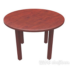 红木边桌3d模型下载