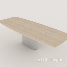简约实木沙发茶几3d模型下载