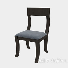 家居简约餐椅3d模型下载