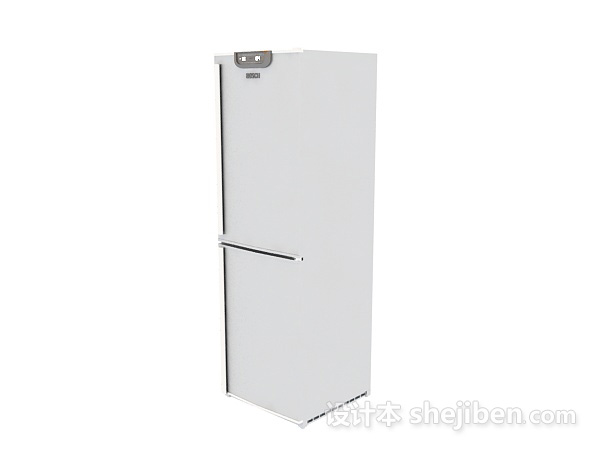 白色电冰箱3d模型下载