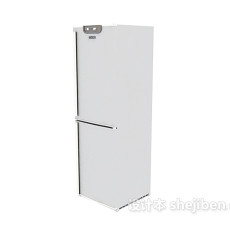 白色电冰箱3d模型下载