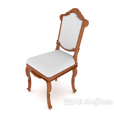 欧式时尚梳妆椅3d模型下载