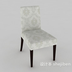 欧式实用餐椅3d模型下载
