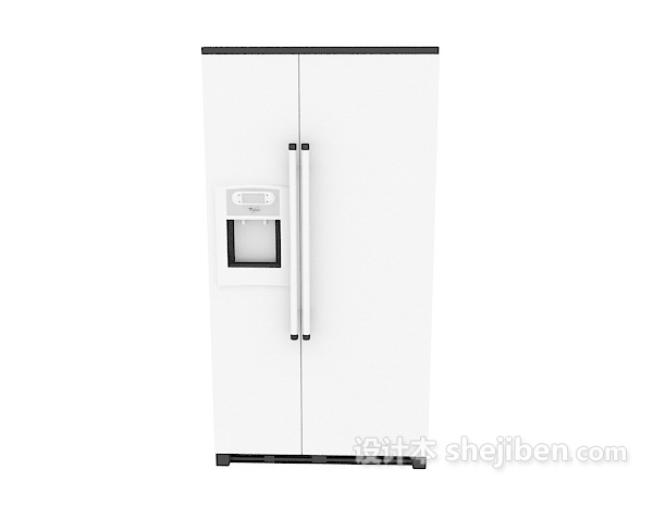 现代风格家居大型冰柜3d模型下载