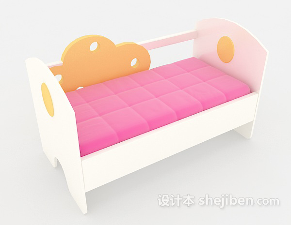 粉色温馨儿童床