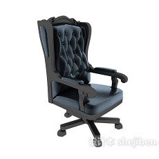 欧式高档老板椅3d模型下载
