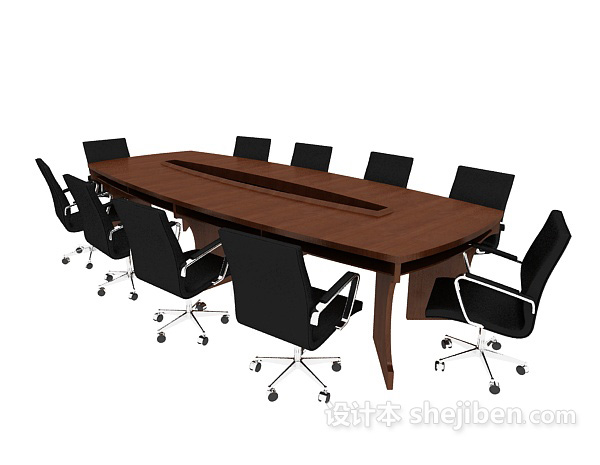 实木会议桌椅组合