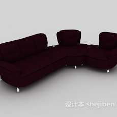 现代时尚简约沙发3d模型下载