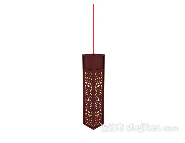中式红木吊灯
