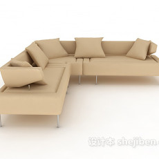 常见客厅多人沙发3d模型下载