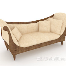 欧式精简沙发3d模型下载