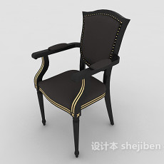 欧式经典单椅3d模型下载