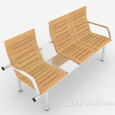 休闲实木椅子3d模型下载