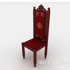 欧式高档红木椅3d模型下载