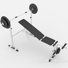 健身举重设备3d模型下载