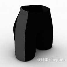 运动裤3d模型下载