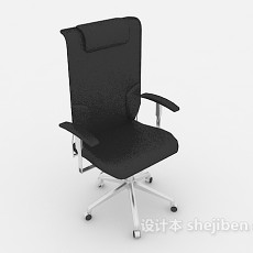 有扶手可移动办公椅3d模型下载