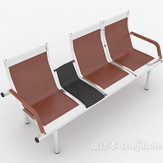 医院走廊休闲椅3d模型下载