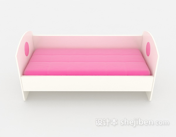 现代风格简约儿童床3d模型下载
