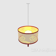 中式传统餐厅吊灯3d模型下载
