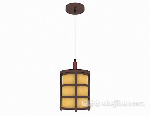 中式木质装饰吊灯