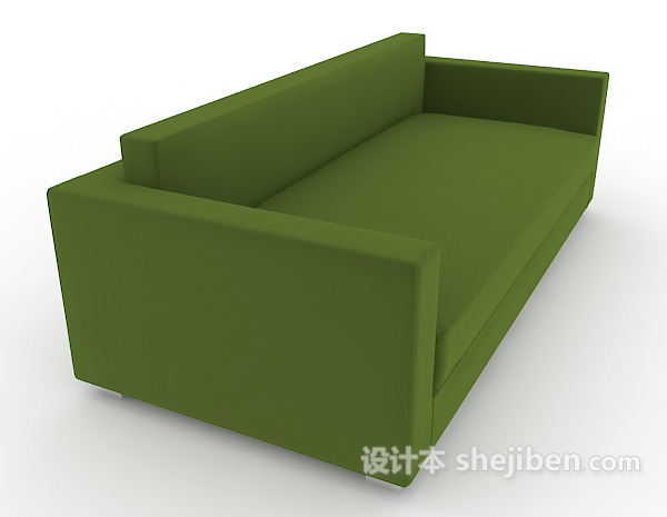 绿色简约多人沙发