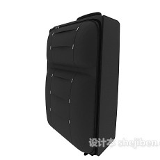 黑色行李箱3d模型下载