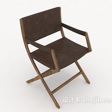常见原木休闲椅3d模型下载