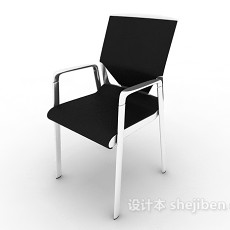 简约黑色家居椅3d模型下载