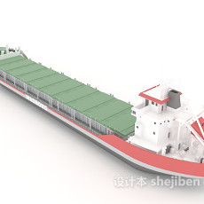 运输货船3d模型下载