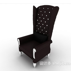 欧式高背家居椅3d模型下载