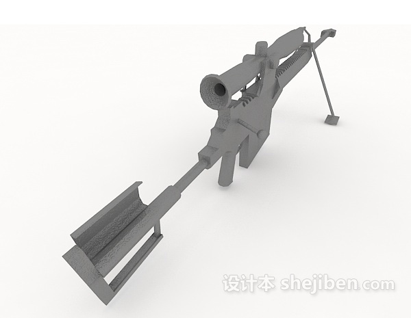 设计本机枪3d模型下载