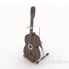 精致吉他3d模型下载