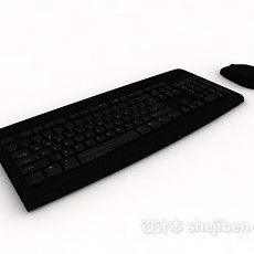 台式机键盘鼠标3d模型下载