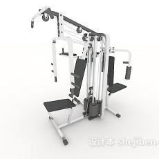 健身房器材设备3d模型下载