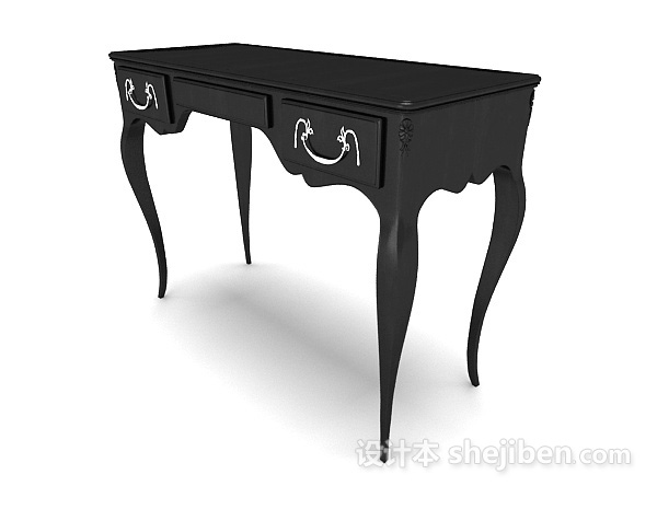 黑色欧式简约书桌