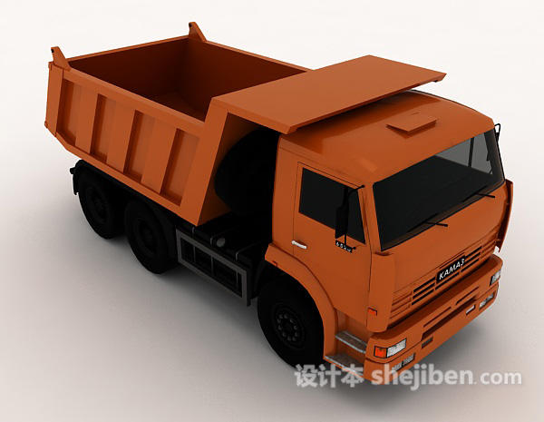 货物运输车3d模型下载