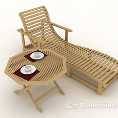 家居休闲躺椅3d模型下载