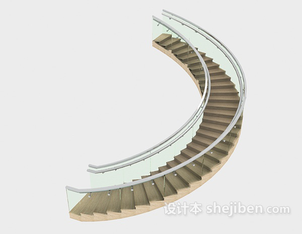 免费商场楼梯3d模型下载