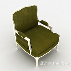 绿色梳妆椅3d模型下载