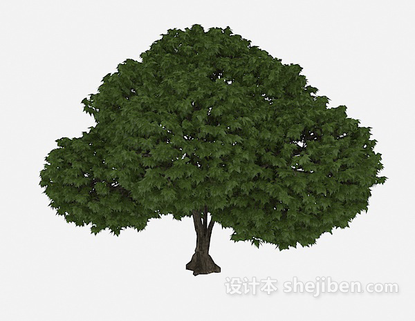 心形绿树3d模型下载