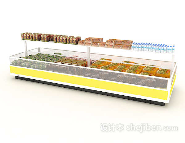 免费大型冰箱冰柜3d模型下载