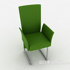 绿色时尚休闲椅3d模型下载