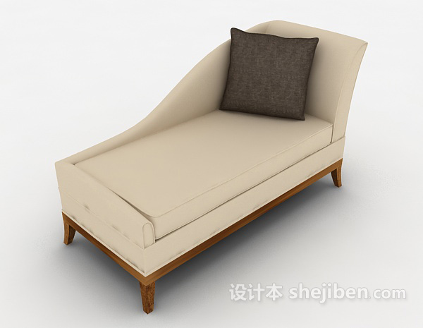 单人躺椅沙发3d模型下载