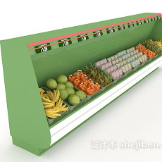 大型超市冰箱3d模型下载